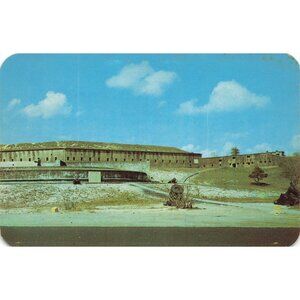 Postcard Historic Forts San Carlos and Barrancas, Pensacola, Fla Vintage Chrome